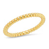 Gold-Plated Brass Twist Band Ring - 2 Colors