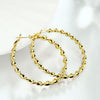 Gold Twisted Hoops