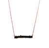 Ladies Simulated Baguette Diamonds Bar Necklace