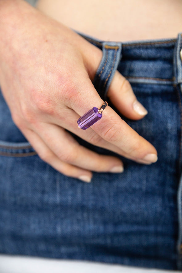 Amethyst Ring - 2 Finishes