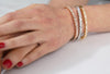 Simulated Diamond Baguette Cut Bangle - 3 Colors