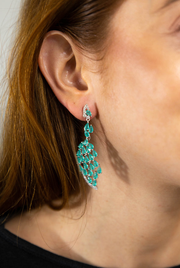 Colombian Emerald Statement Earrings