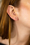 Rectangle Bar Earrings - 2 Finishes