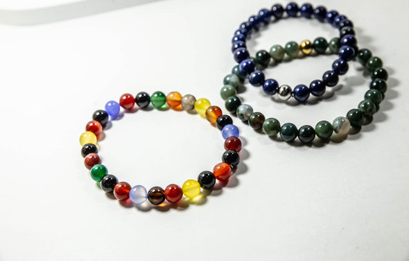 Multi Colored Beaded Bracelet - 3 Styles