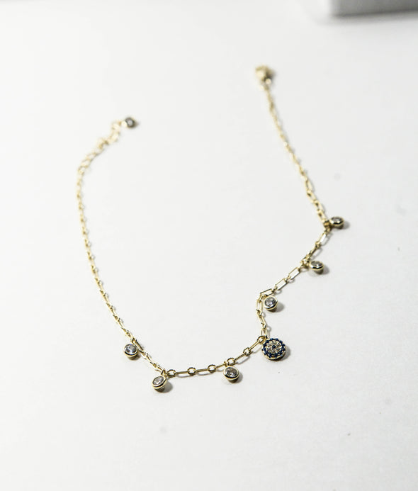 Gold Over Silver Anklet - 3 Styles