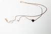 Heart Charm Double Layered Cable Chain Anklet