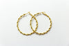 Gold Twisted Hoops