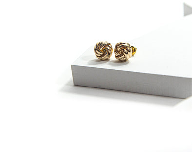 Gold Knot Earrings