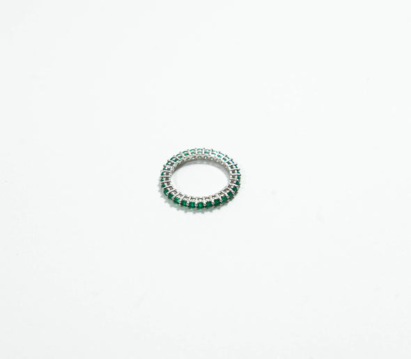 Gemstone Eternity Ring - 2 Finishes