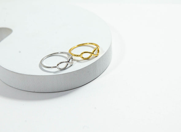 Gold Plated Infinity Ring - 2 Colors