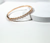 Simulated Diamond Baguette Cut Bangle - 3 Colors