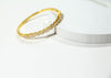 Simulated Diamond Baguette Cut Bangle - 3 Colors