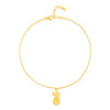 Disc or Pineapple Charm Anklet