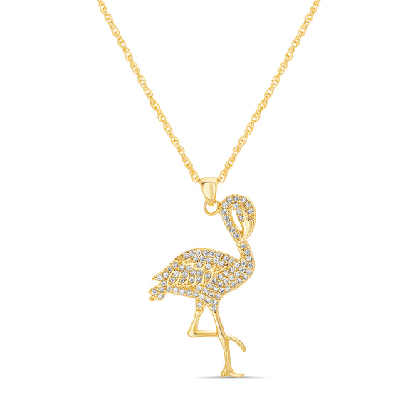 Flamingo Pendant Necklace