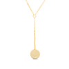 Polished Gold Over Silver Y-Necklace - 2 Styles